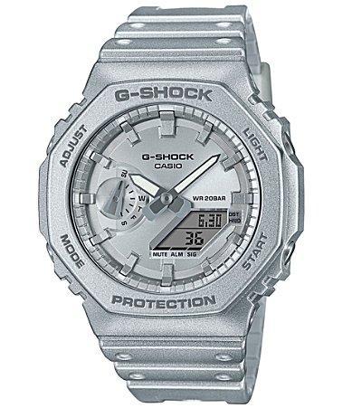 G-Shock Mens Analog Digital Silver-Tone Resin Watch 45.4mm, GA2100FF-8A Product Image