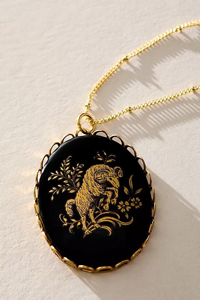 Jules Onyx Zodiac Necklace Product Image