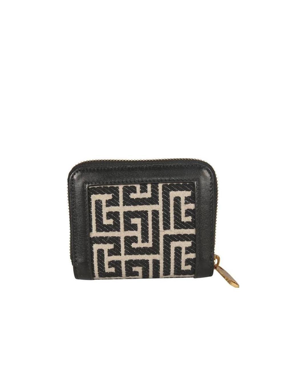 BALMAIN Monogram Jacquard Wallet In Black Product Image