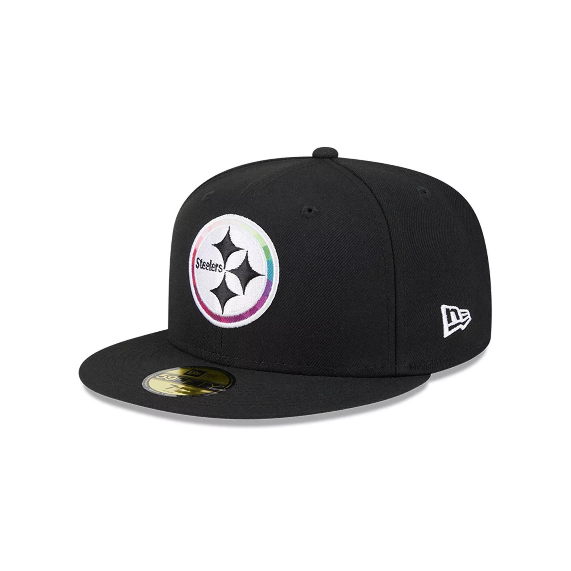 Men's New Era  Black Pittsburgh Steelers 2023 NFL Crucial Catch 59FIFTY Fitted Hat, Size: 7 3/8 Product Image