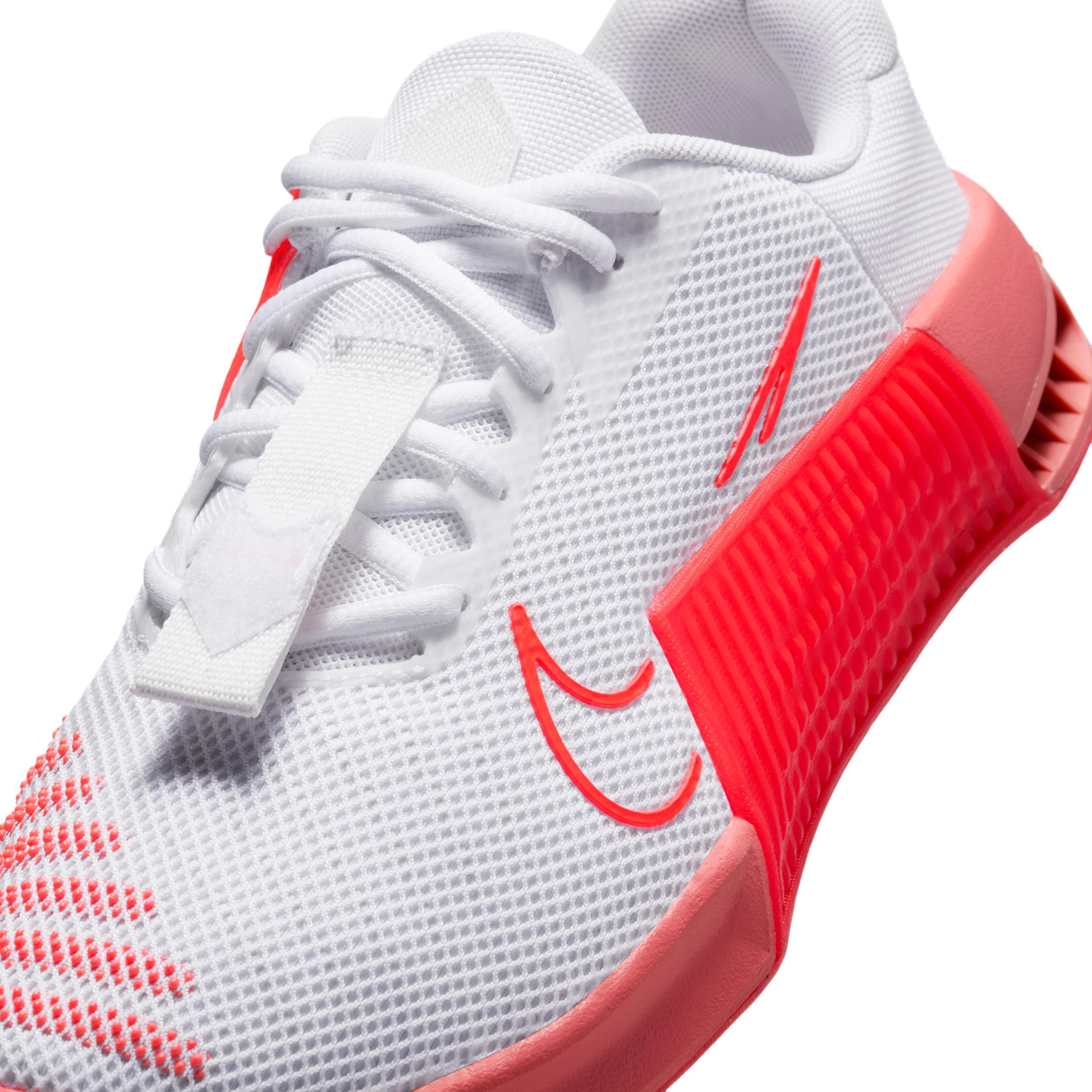 Nike Womens Metcon 9 Training Shoes in White/Bright Crimson/Magic Ember Product Image