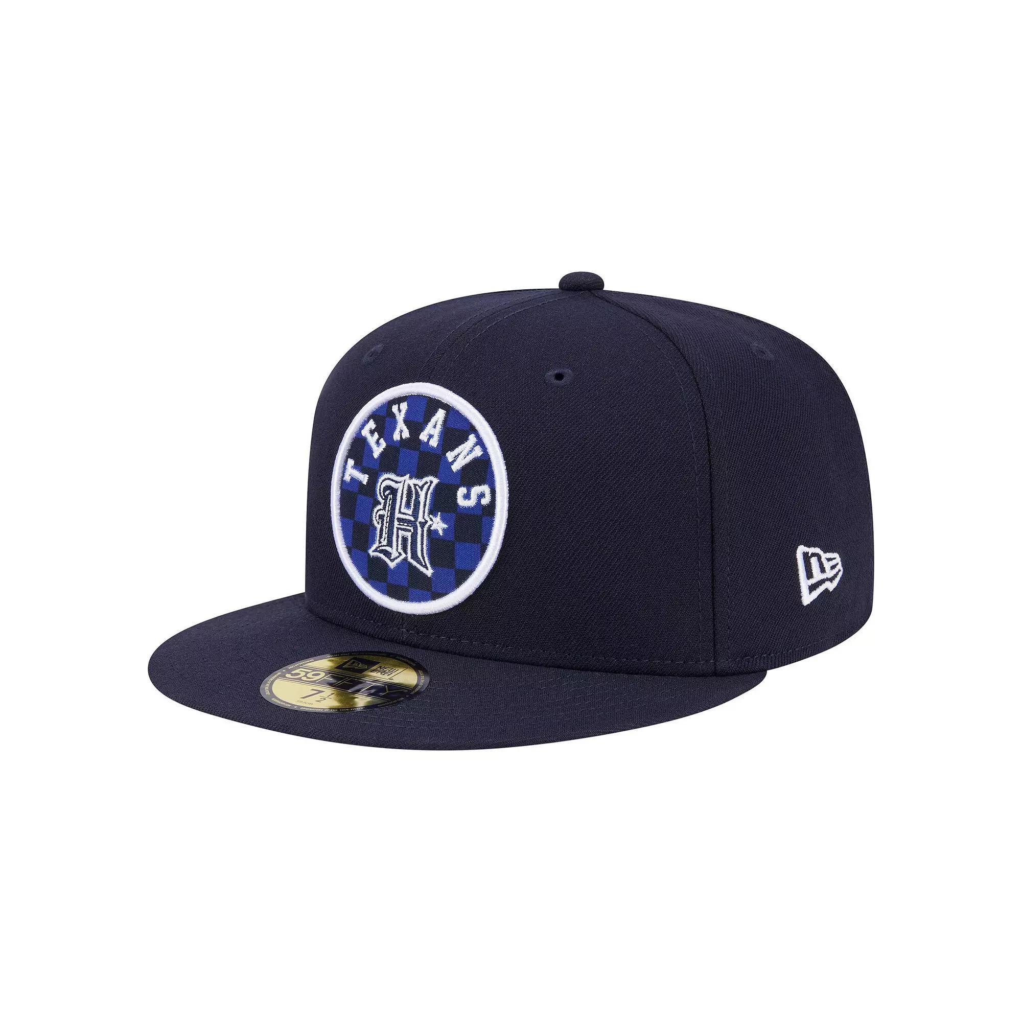 Men's New Era Royal Indianapolis Colts Checkered 59FIFTY Fitted Hat,  Product Image