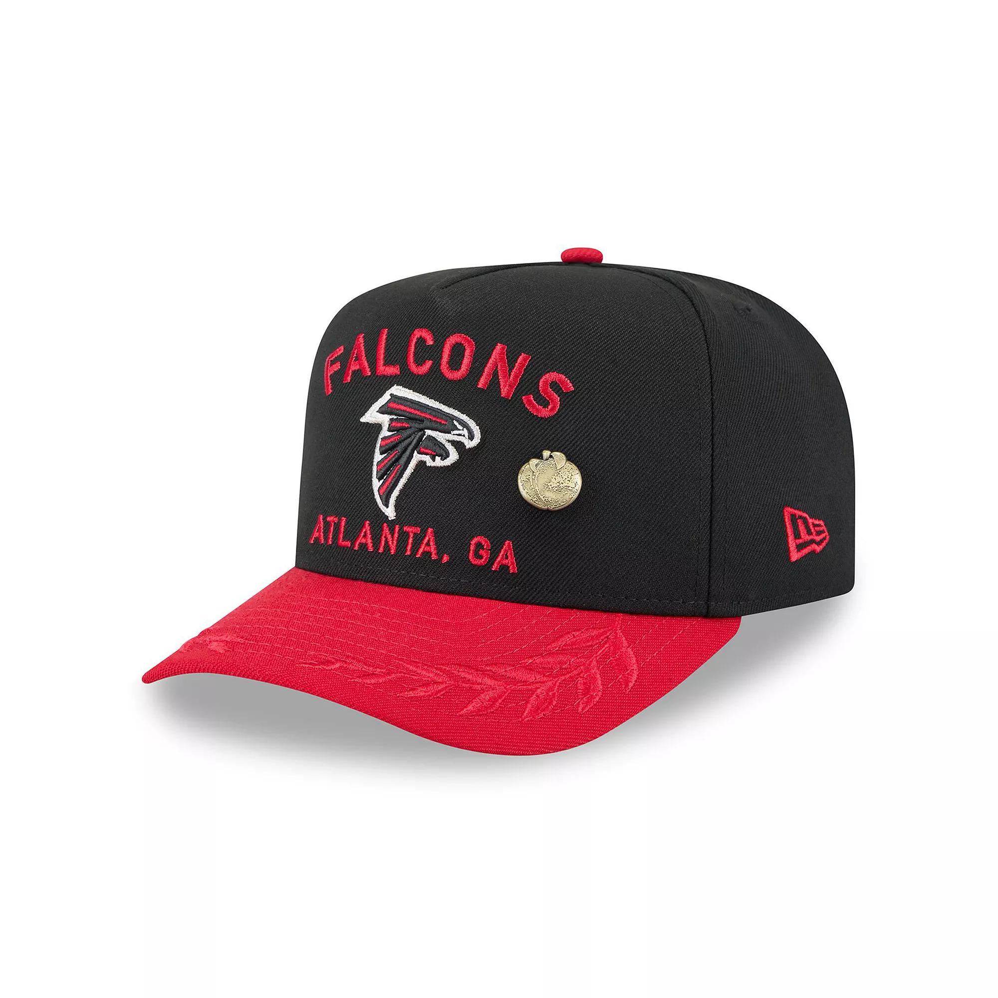 Men's New Era Black/Red Atlanta Falcons 2025 NFL Draft On Stage A-Frame 59FIFTY Fitted Hat, Size: 7 5/8 Product Image