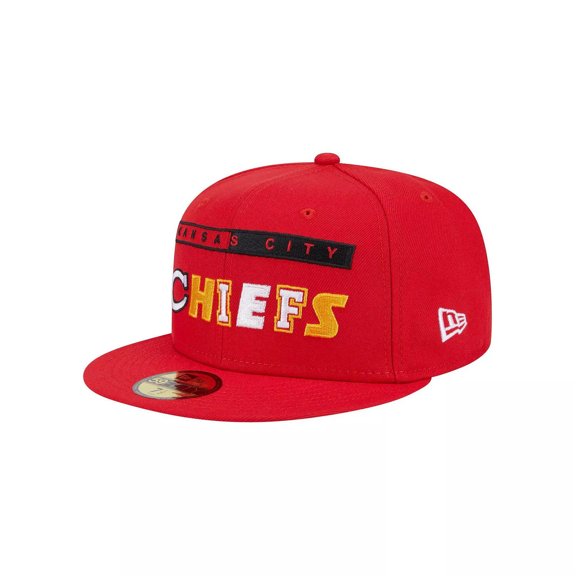 Men's New Era Red Kansas City Chiefs Ransom 59FIFTY Fitted Hat, Size: 7 1/2 Product Image