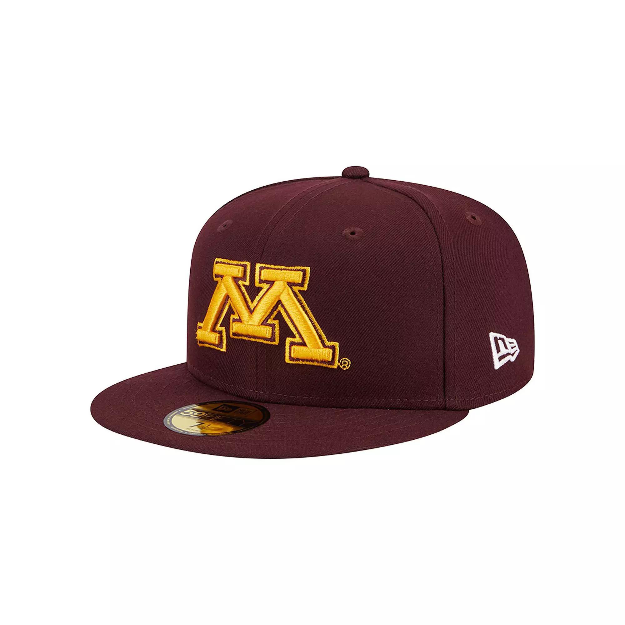 Men's New Era Maroon Minnesota Golden Gophers 59FIFTY Fitted Hat, Size: 7, Red Product Image
