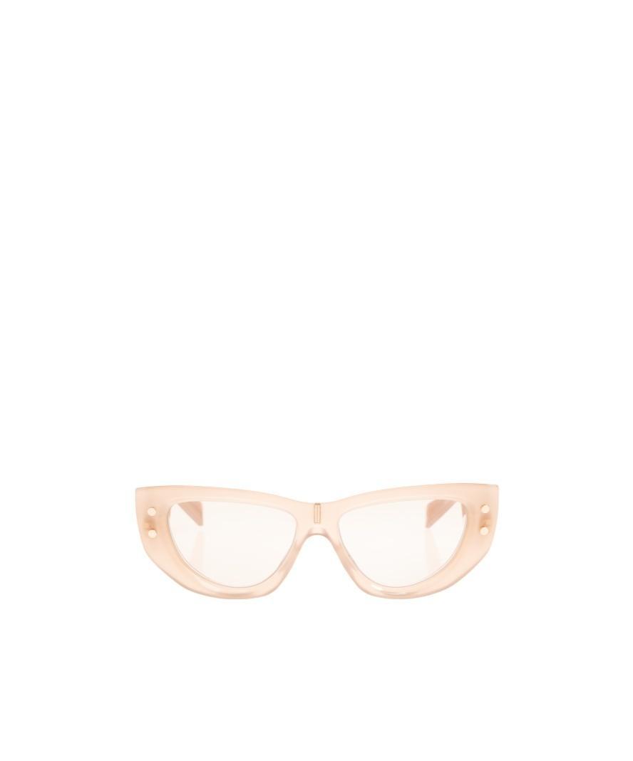 BALMAIN Cat's Eye Sunglasses In White Product Image