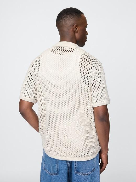 Mesh Sweater Shirt Product Image