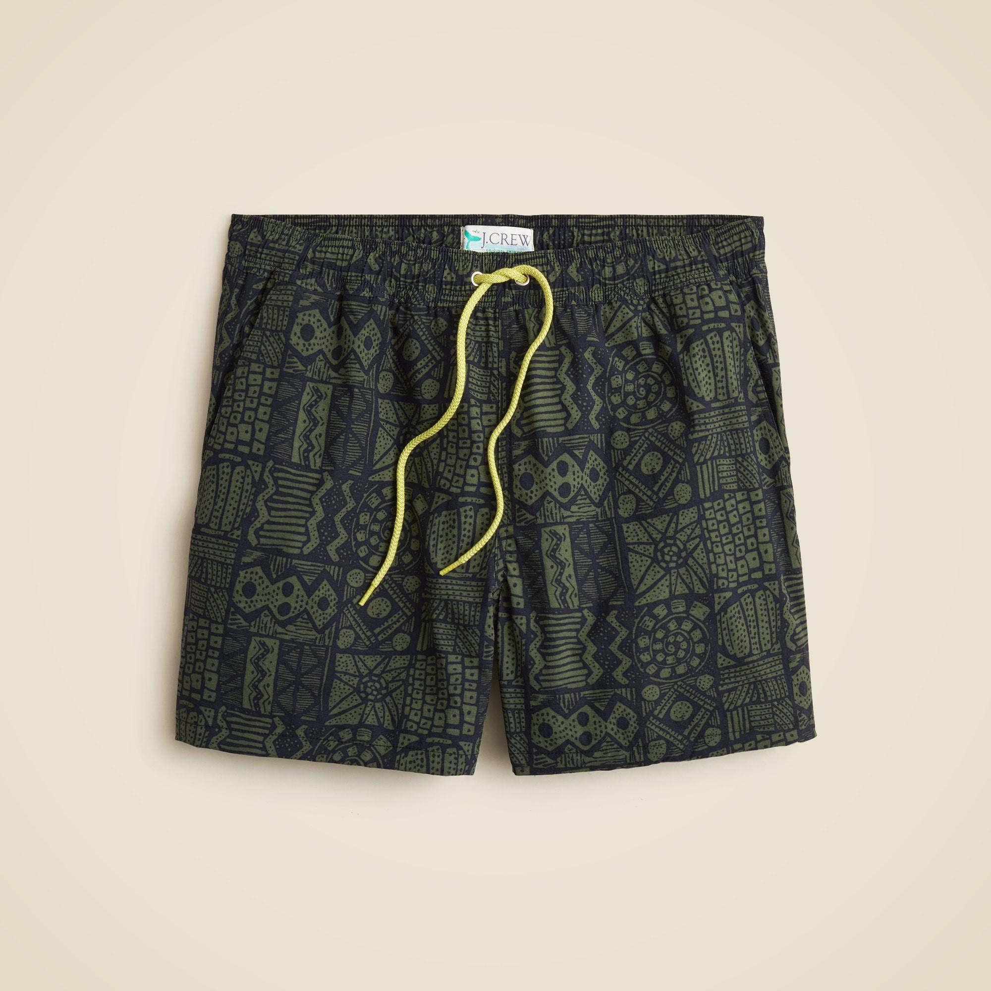 6'' stretch swim trunk in print with ECONYL® nylon Product Image