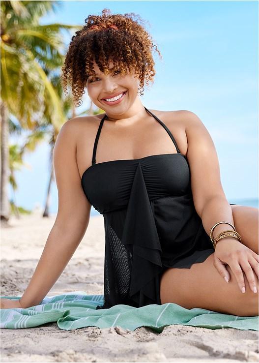 Flowing Bandeau Tankini Top Product Image