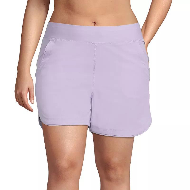 Womens Lands End 5 Quick Dry Swim Shorts With Panty Product Image