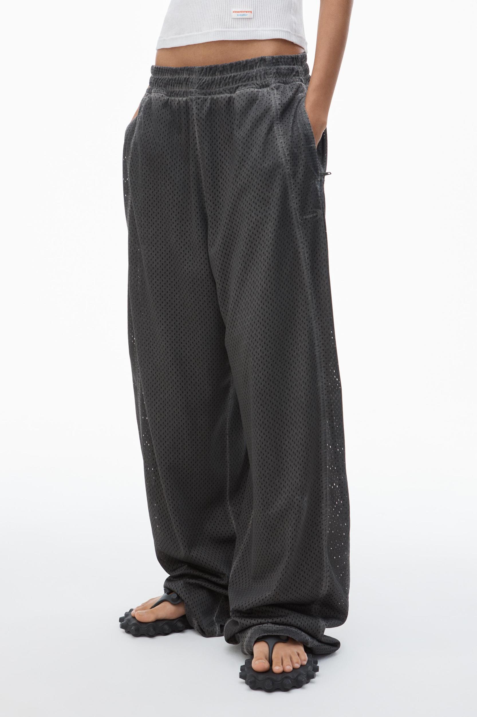 Unisex Track Pant In Perforated Mesh Product Image