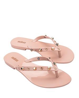 Melissa Womens Studded Slip On Thong Flip Flop Sandals Product Image