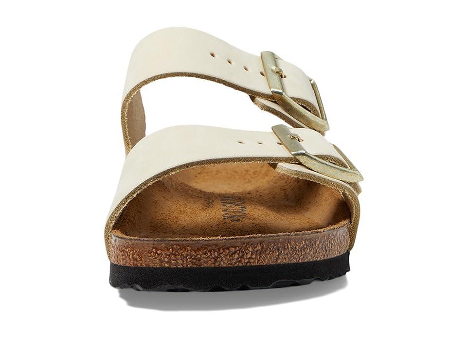 Birkenstock Arizona Soft Footbed - Nubuck Leather (Ecru) Women's Sandals Product Image