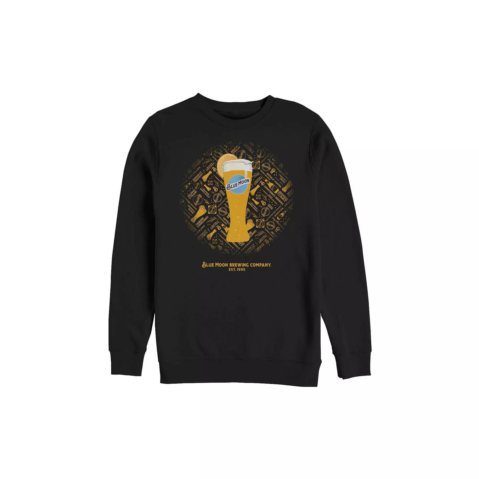 Big & Tall Miller Coors Blue Moon Tall Glass Poster Fleece, Men's,  Product Image