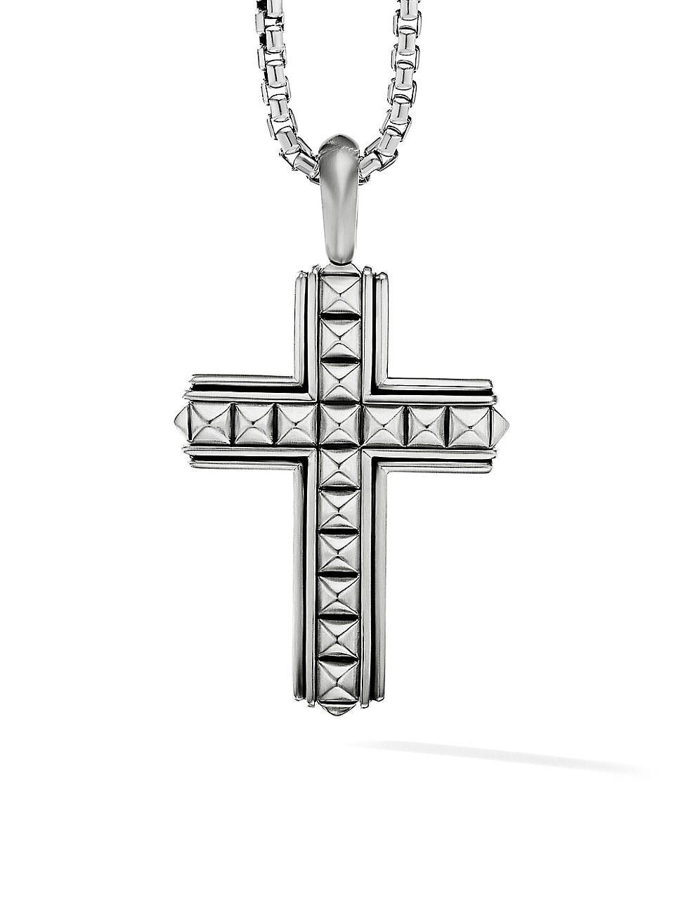 David Yurman Sterling Silver Pyramid Cross Pendant Product Image