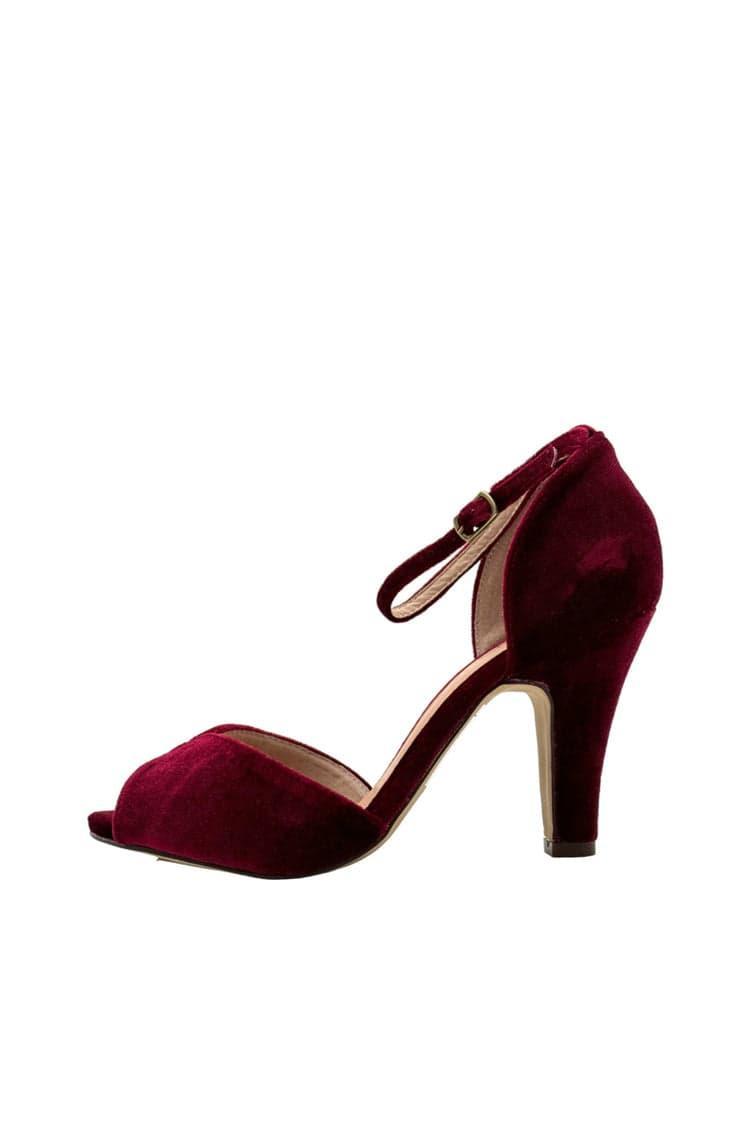 Lola Velvet Heels Product Image