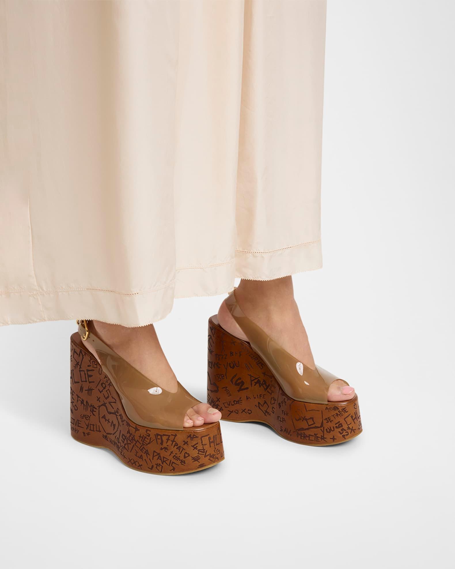 Maxime Jelly Slingback Platform Sandals Product Image