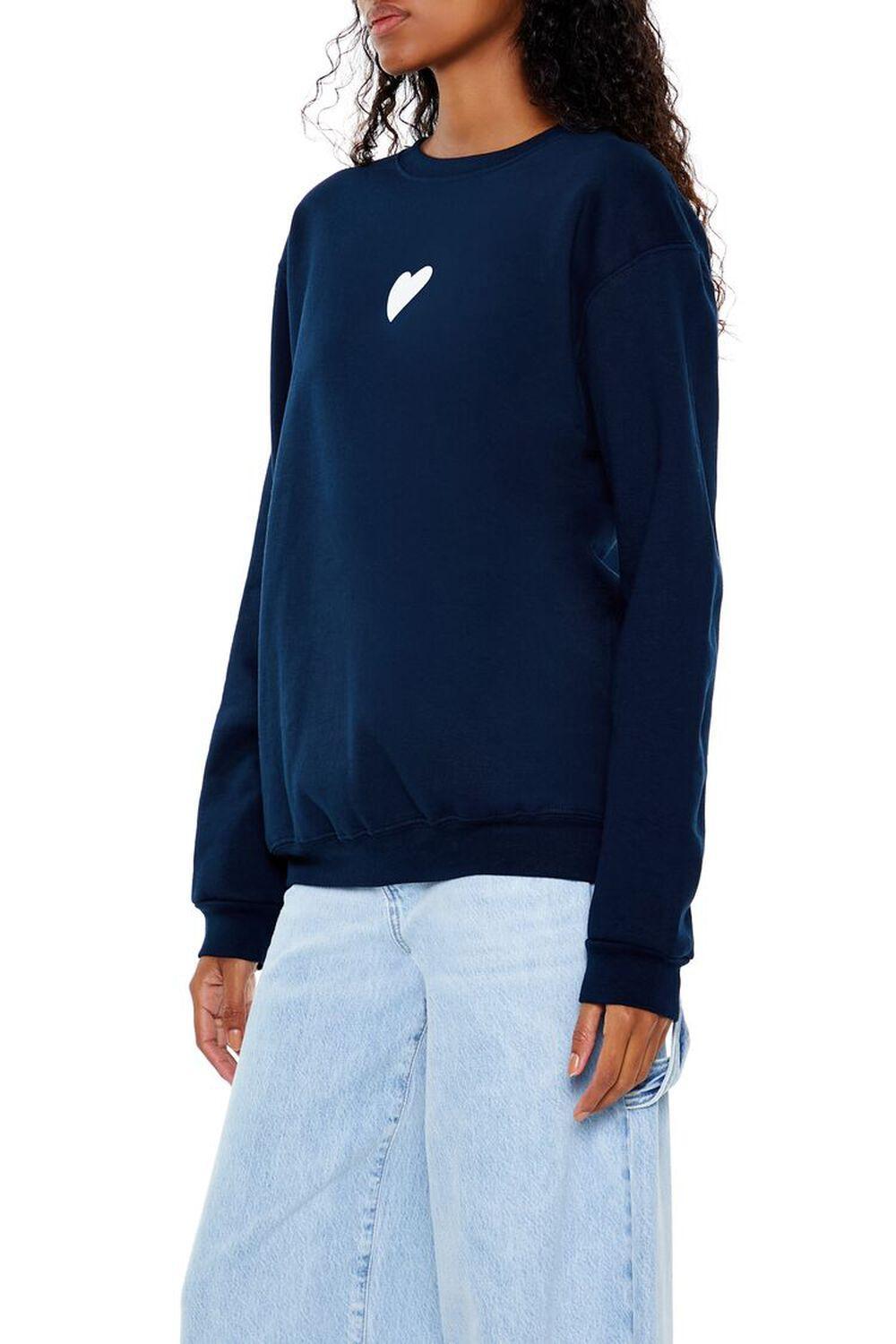 Heart Graphic Fleece Pullover | Forever 21 Product Image