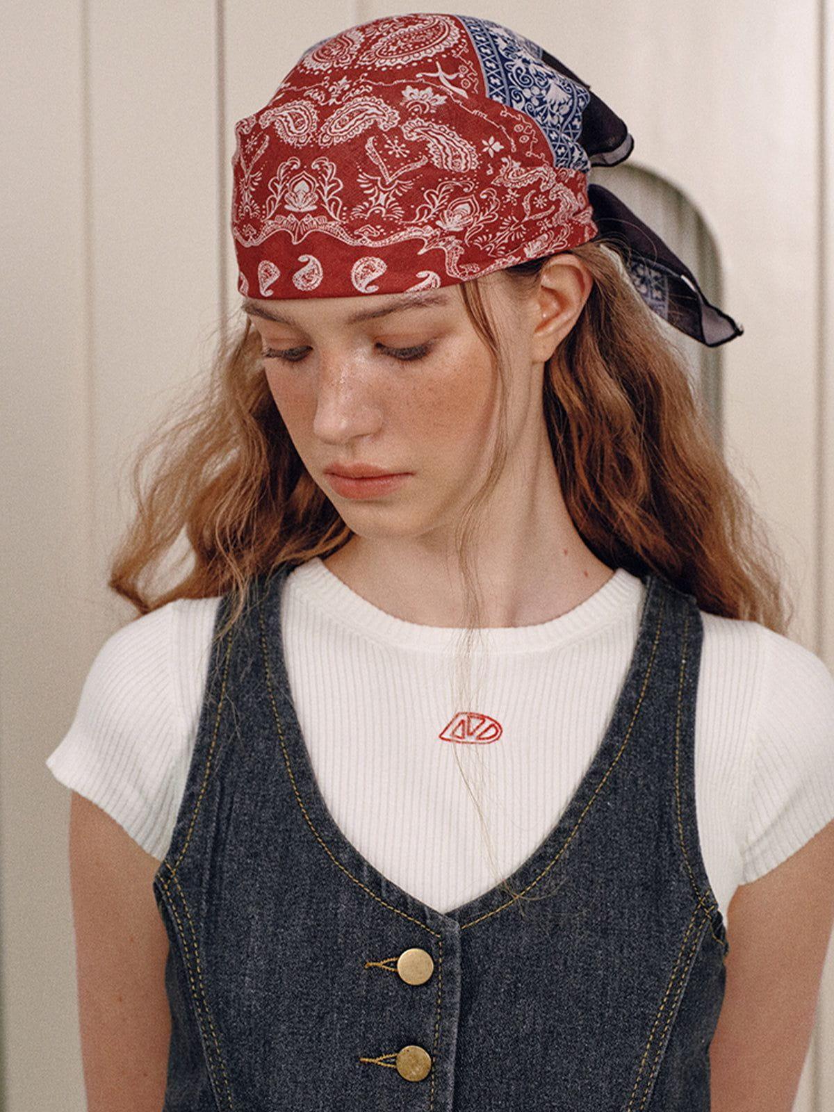 Bandana Full Print Square Scarf Product Image