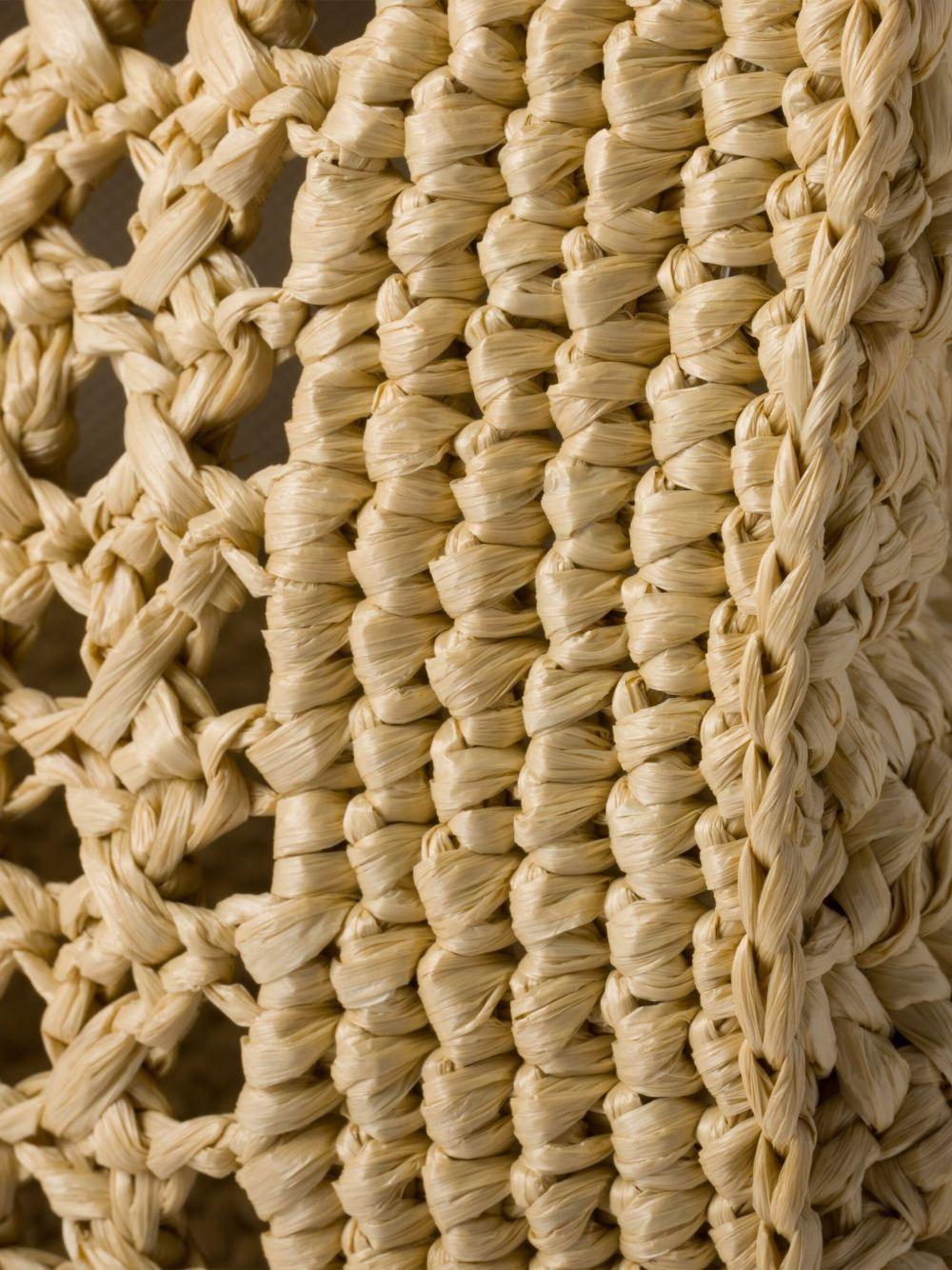 raffia-effect woven tote bag Product Image