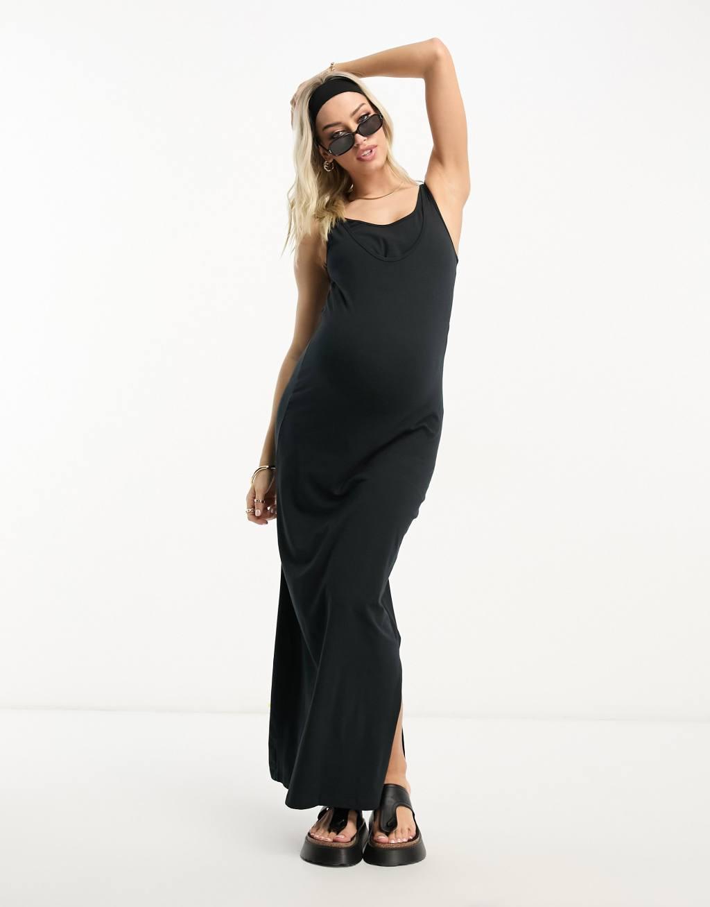 Mamalicious Maternity nursing maxi dress Product Image