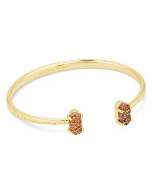 Grayson Gold Stone Cuff Bracelet in Spice Drusy Product Image