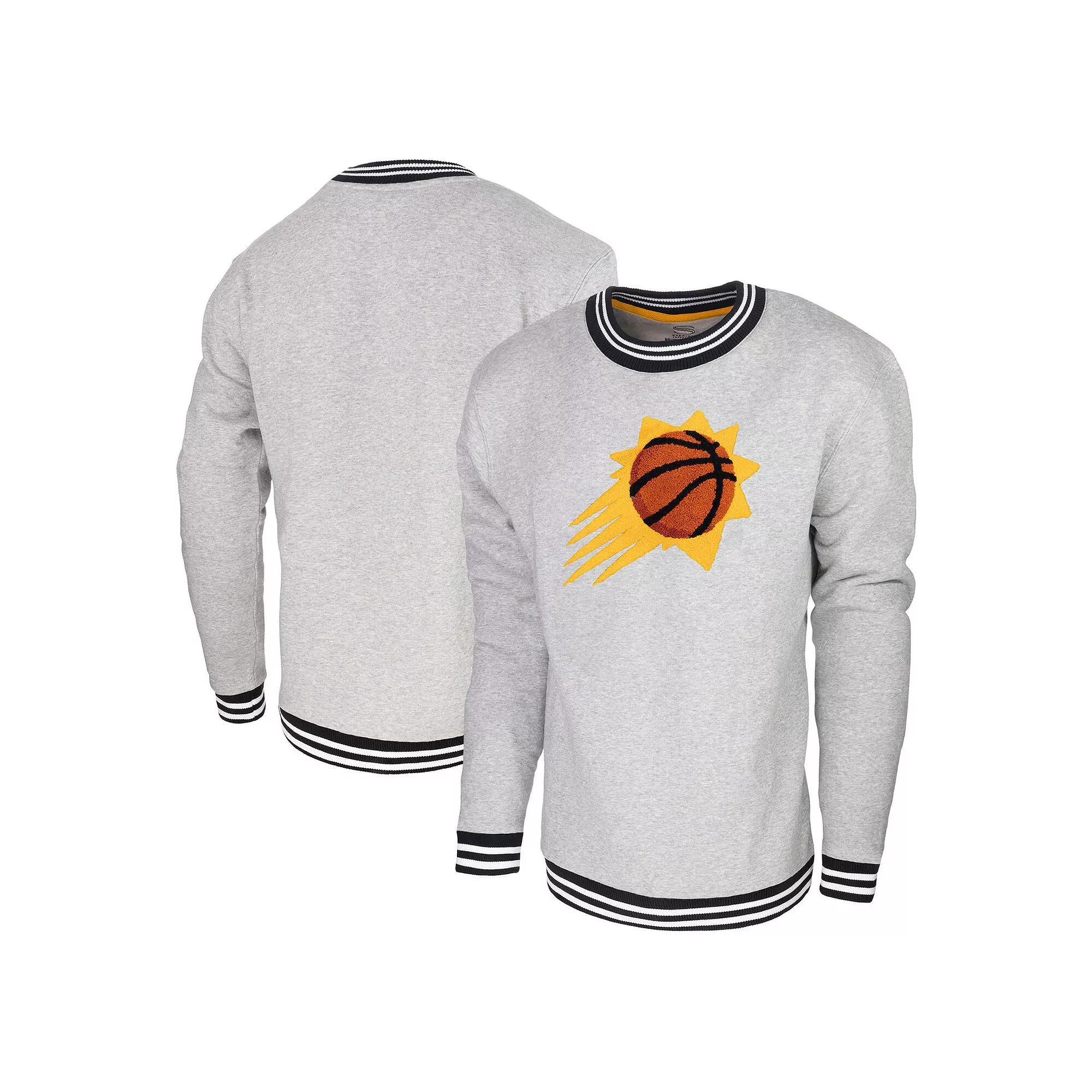 Men's Stadium Essentials Heather Gray Phoenix Suns Club Level Pullover Sweatshirt, Adult Unisex,  Product Image