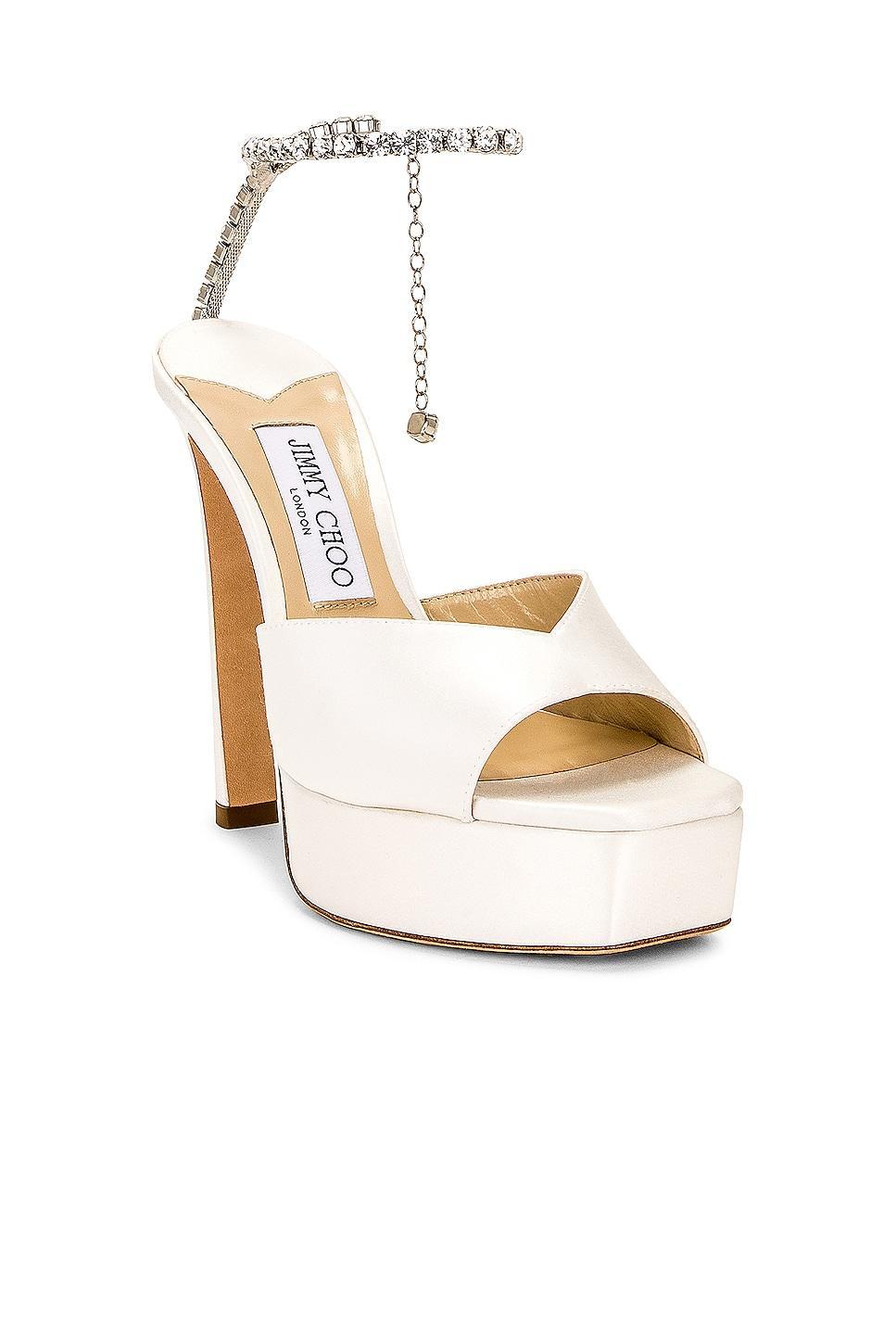 Jimmy Choo Saeda 125 Sandal in Ivory Product Image