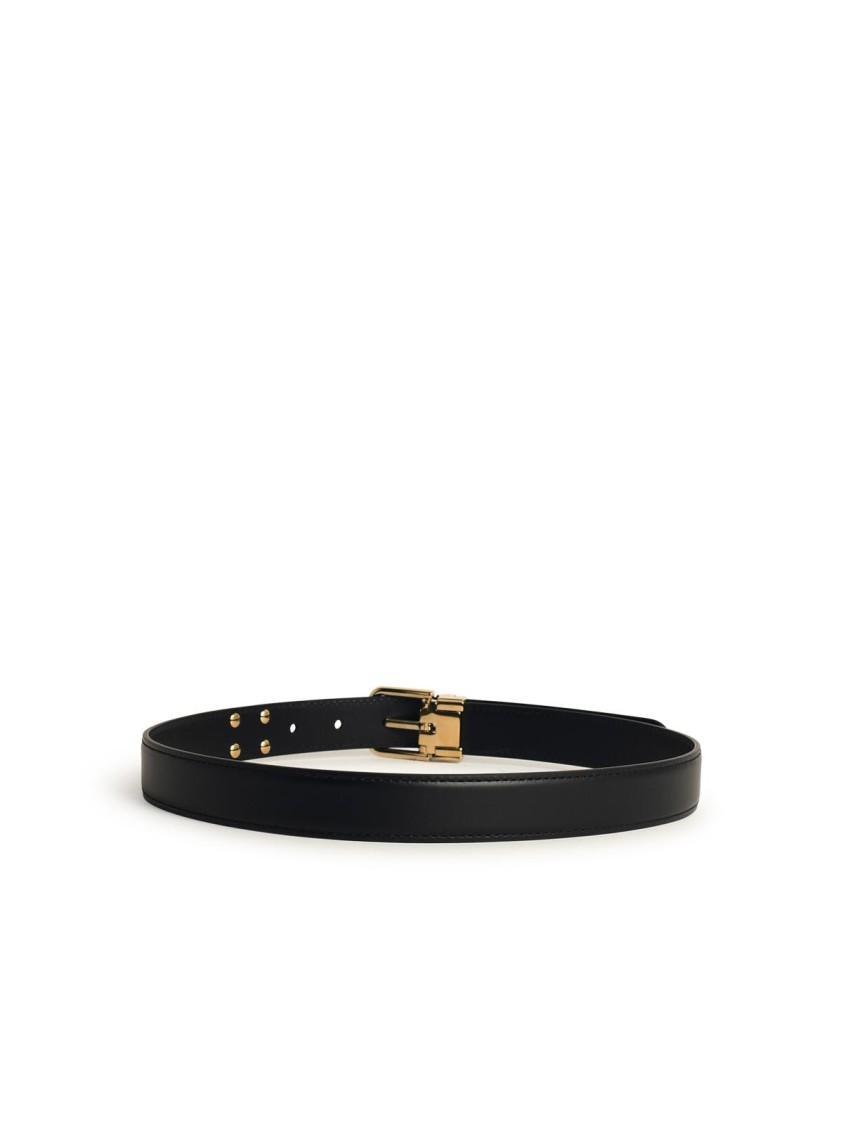 DOLCE & GABBANA Black Leather Belt Product Image