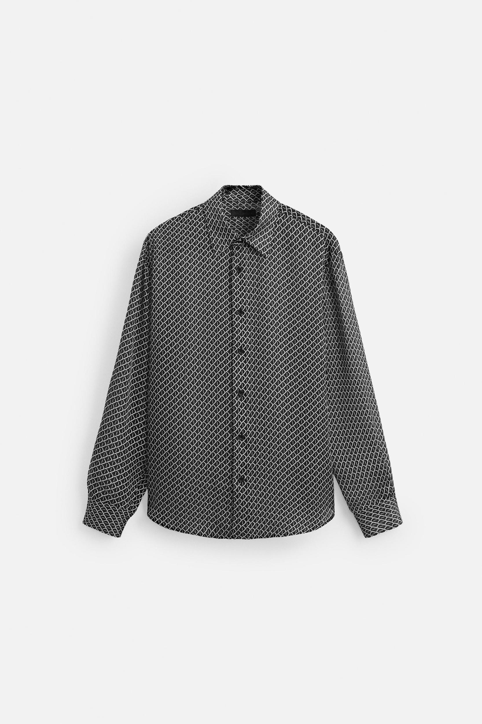 GEOMETRIC PRINT SHIRT Product Image