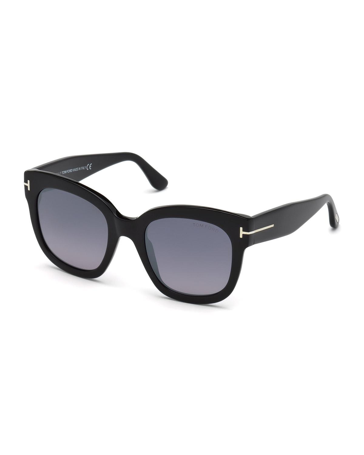 Tom Ford Beatrix Mirrored Square Sunglasses, 52mm Product Image