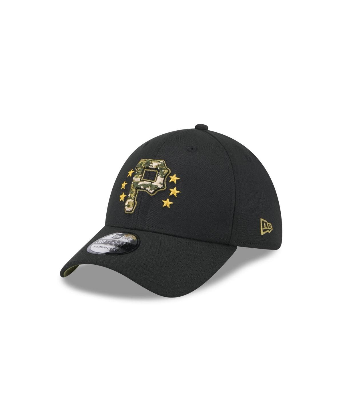 Men's New Era  Black Miami Marlins 2024 Armed Forces Day 39THIRTY Flex Hat, Size: Small/Medium Product Image