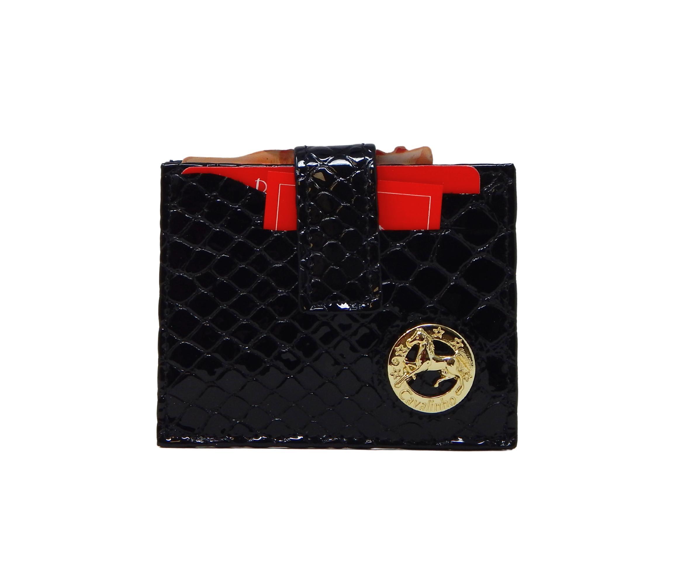 Gallop Patent Leather Card Holder Wallet Female Product Image