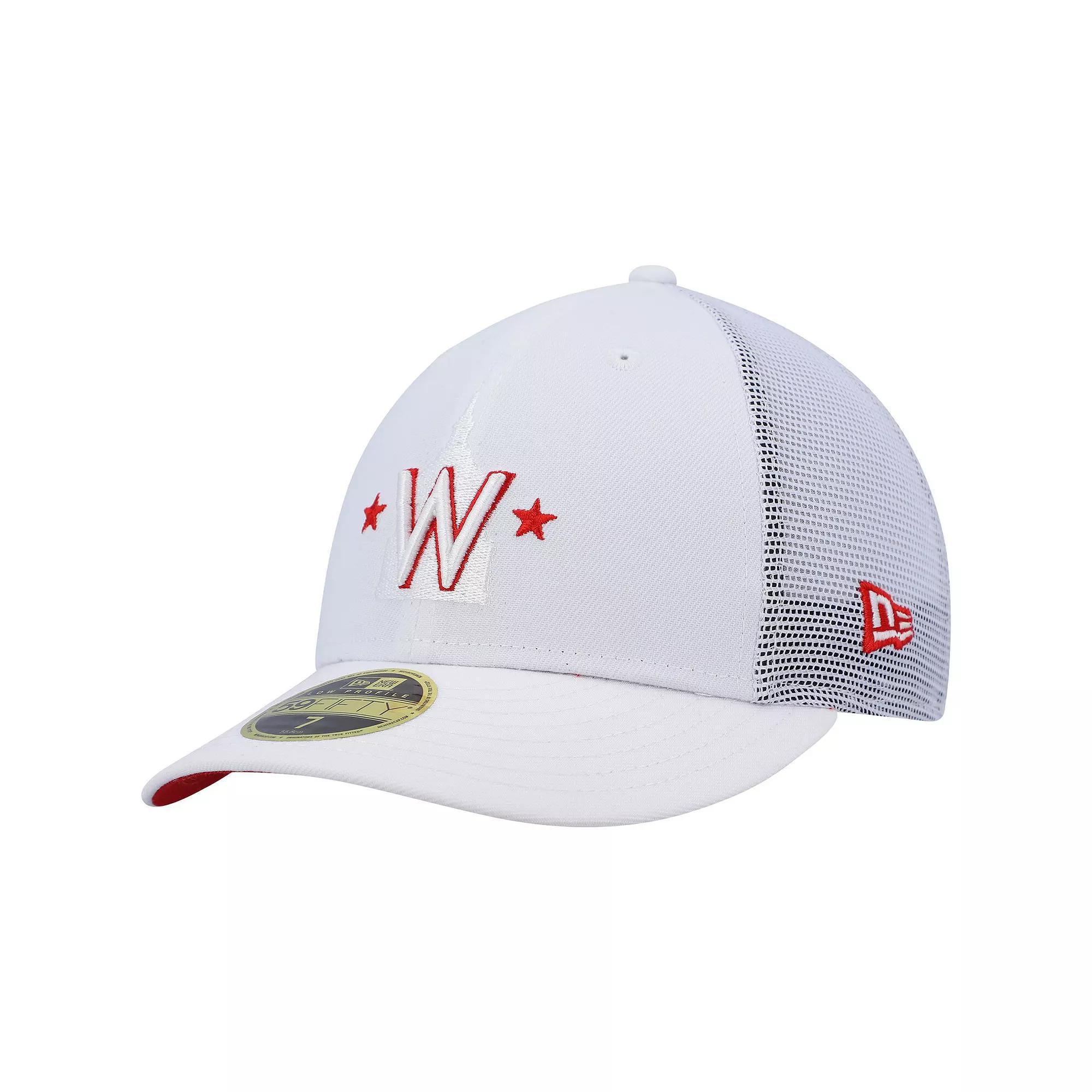 Men's New Era White Washington Nationals 2022 Batting Practice Low Profile 59FIFTY Fitted Hat, Size: 6 7/8 Product Image