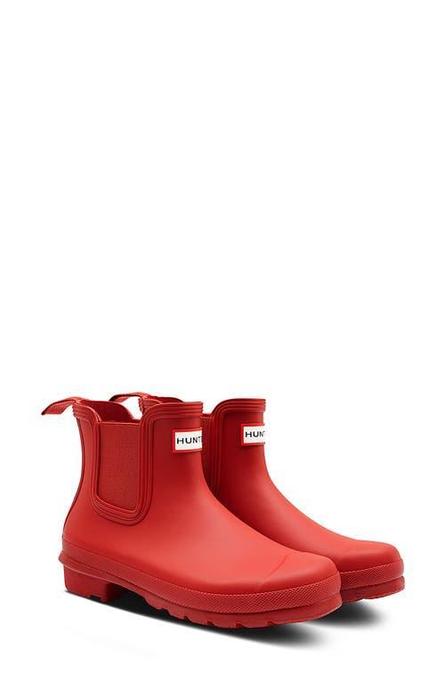 Hunter Womens Original Chelsea - Shoes Red/Red Product Image