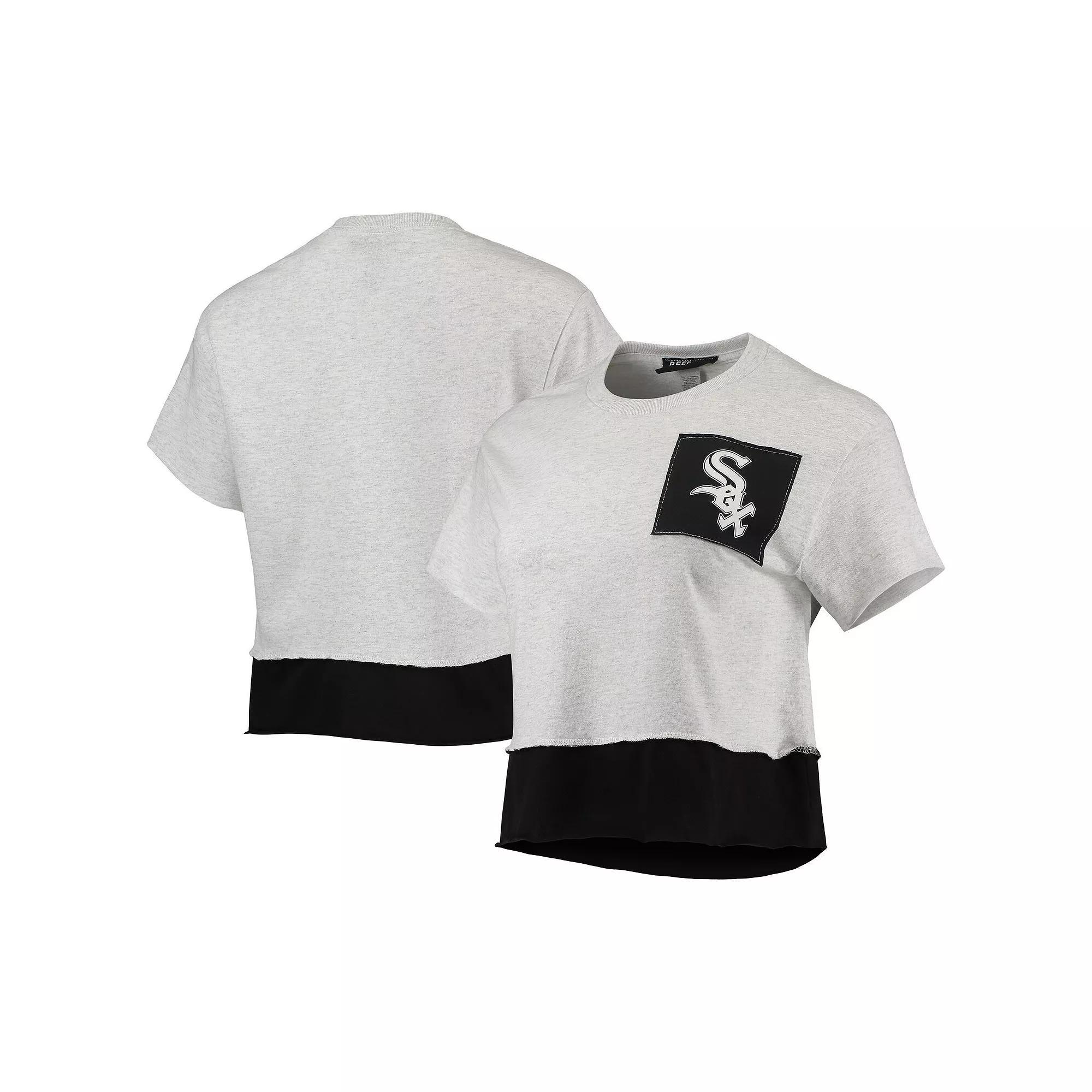 Women's Refried Apparel Heathered Gray Chicago White Sox Cropped T-Shirt, Size: XL, Grey Product Image