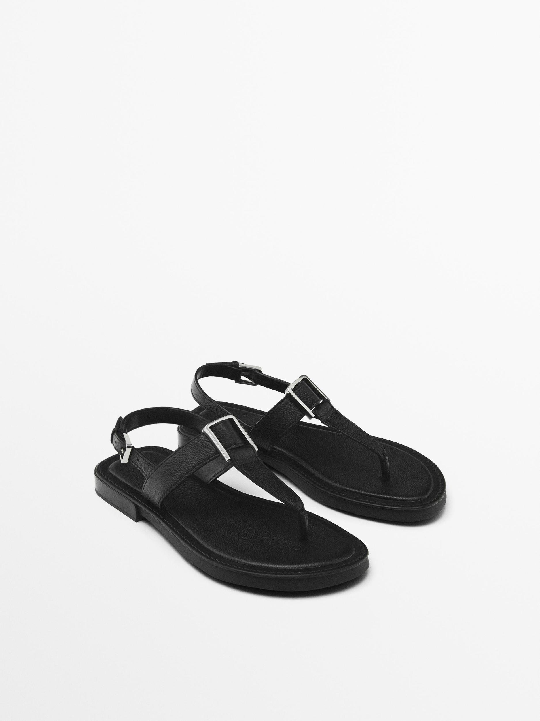 Sandals with metal piece Product Image