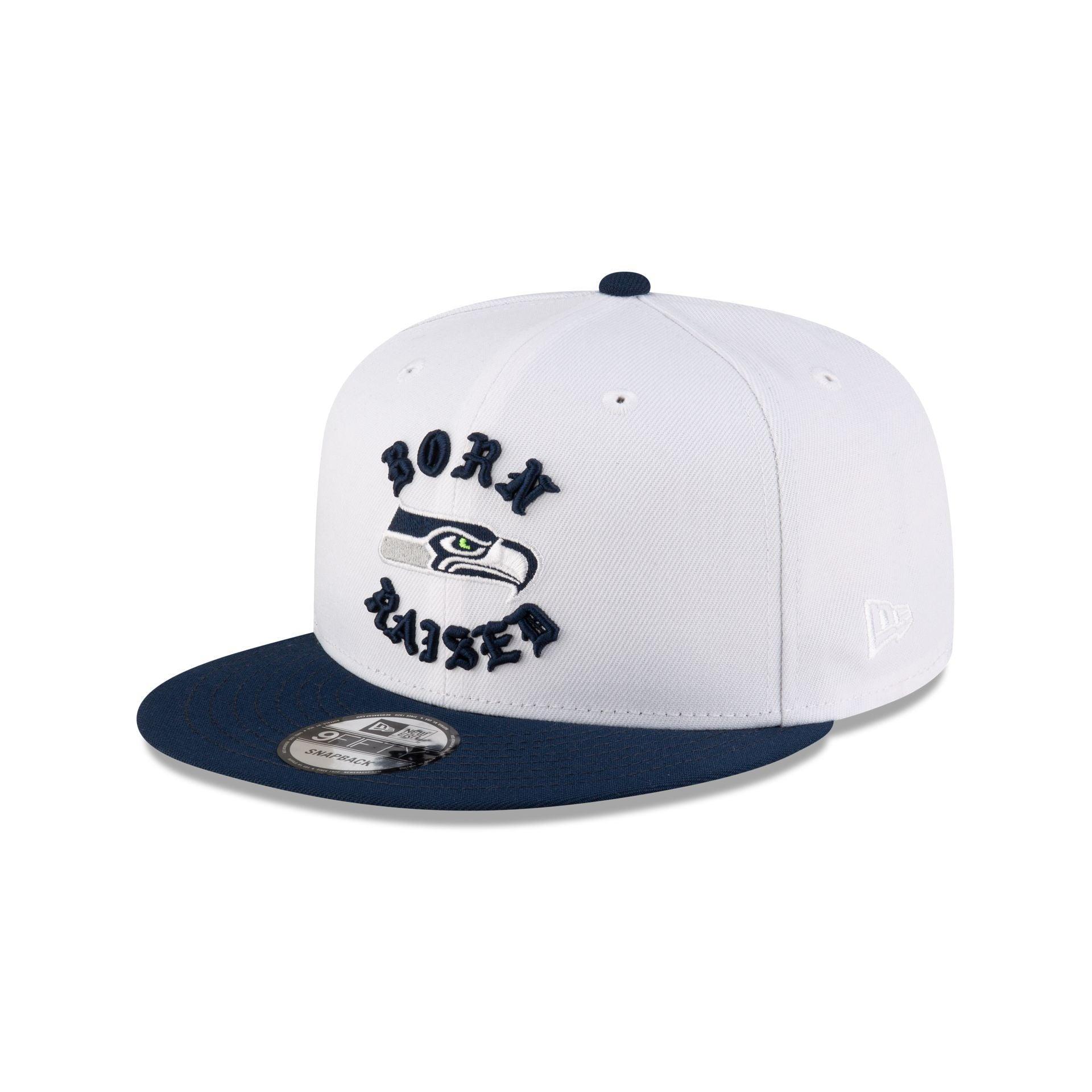 Born x Raised Seattle Seahawks White 9FIFTY Snapback Male Product Image