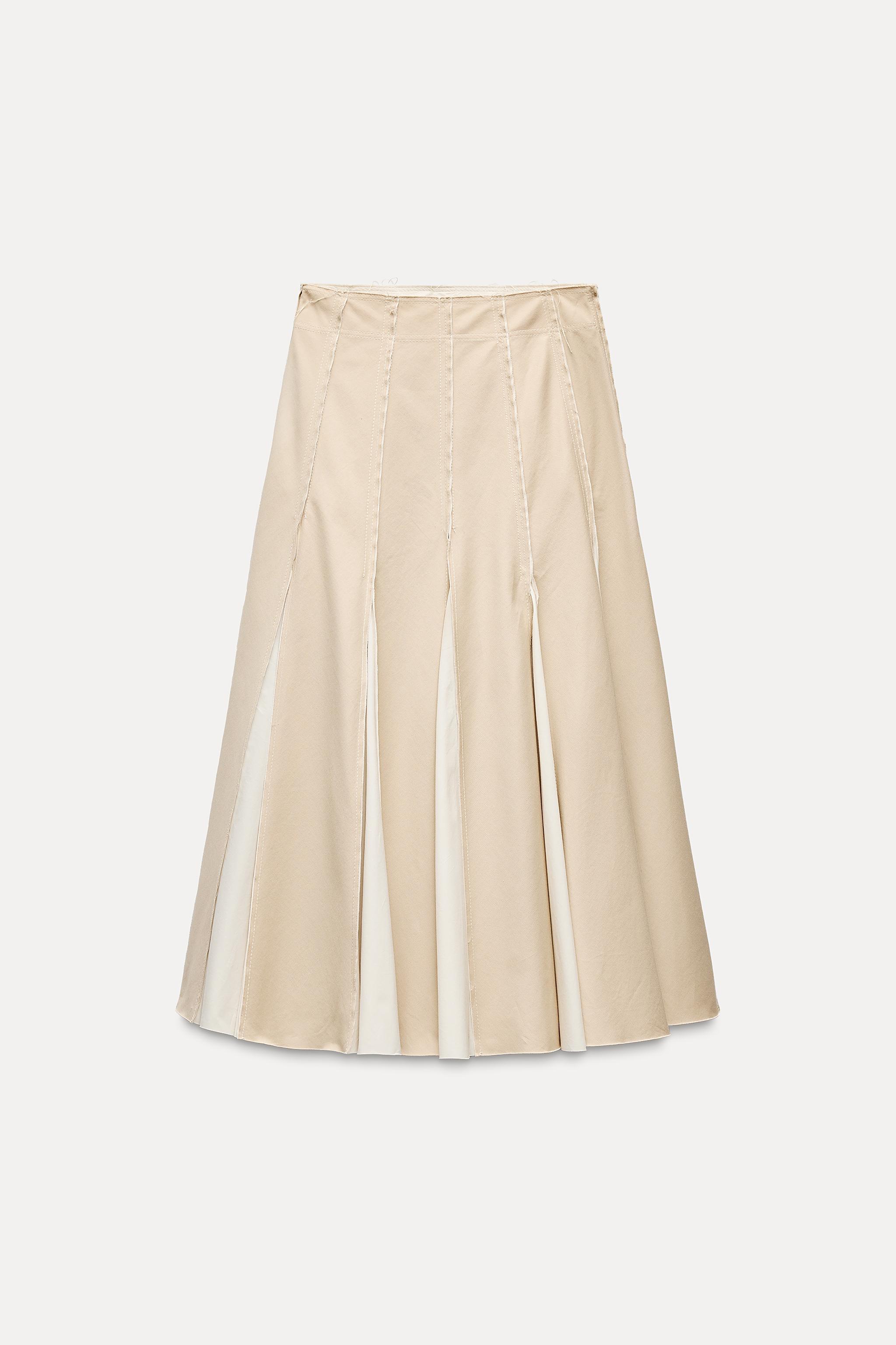 BOX PLEAT MIDI SKIRT ZW COLLECTION Product Image