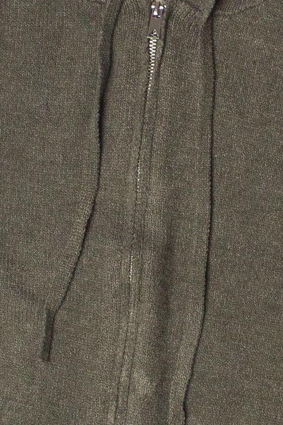 Crop Zip Up Hoodie Sweater Product Image