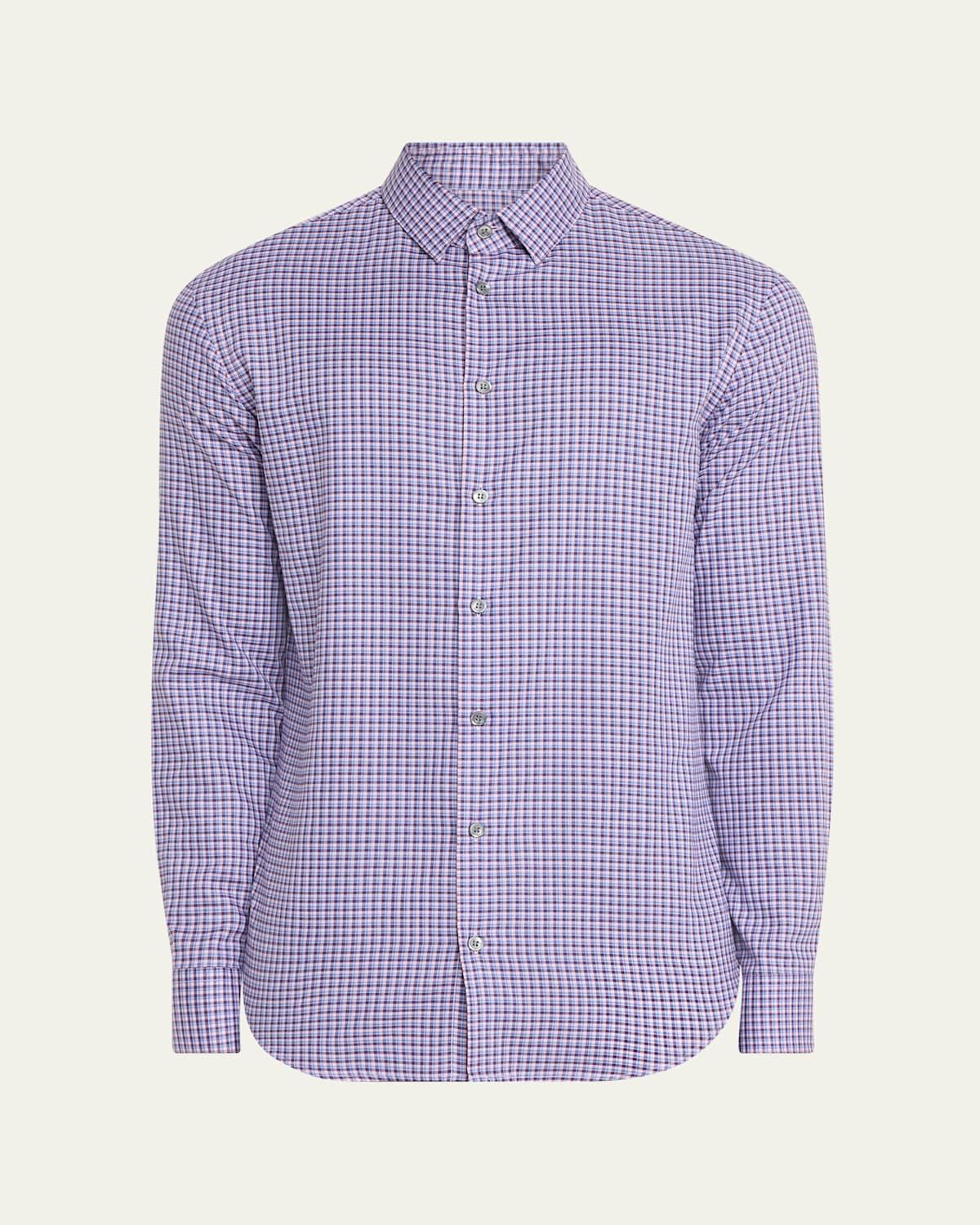 Mens Plaid Sport Shirt Product Image