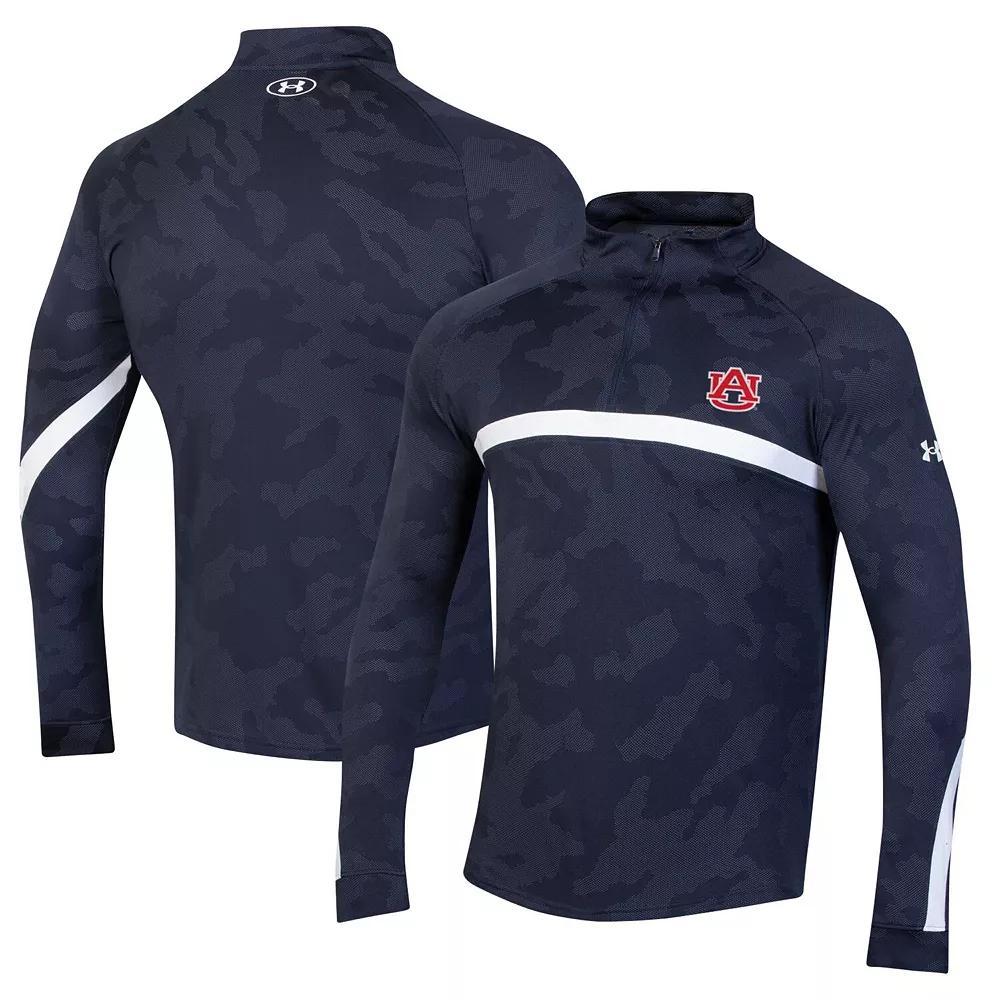 Men's Under Armour Black Texas Tech Red Raiders Game Day Camo Raglan Quarter-Zip Top,  Product Image