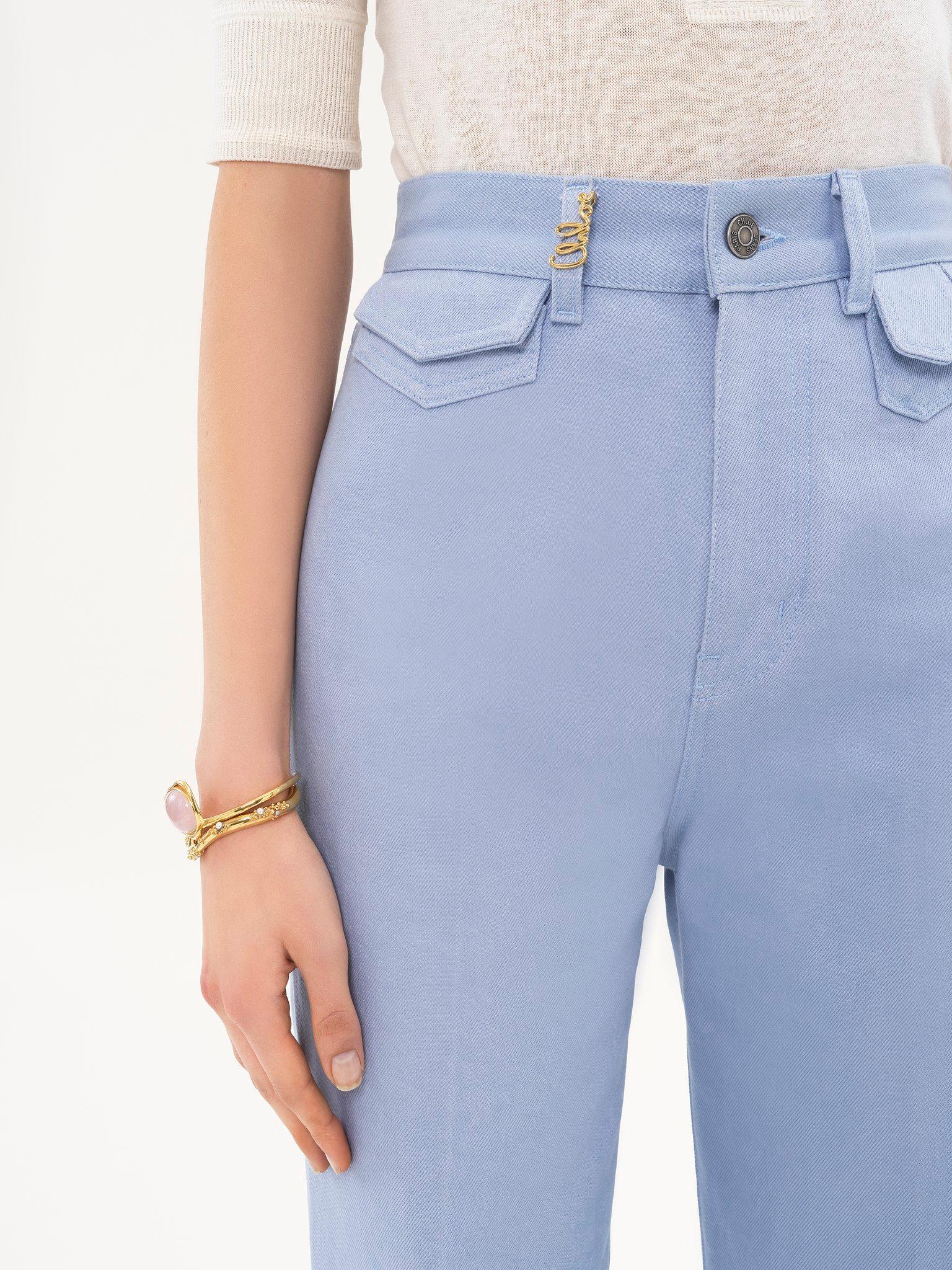 High-rise flare jeans in denim Product Image