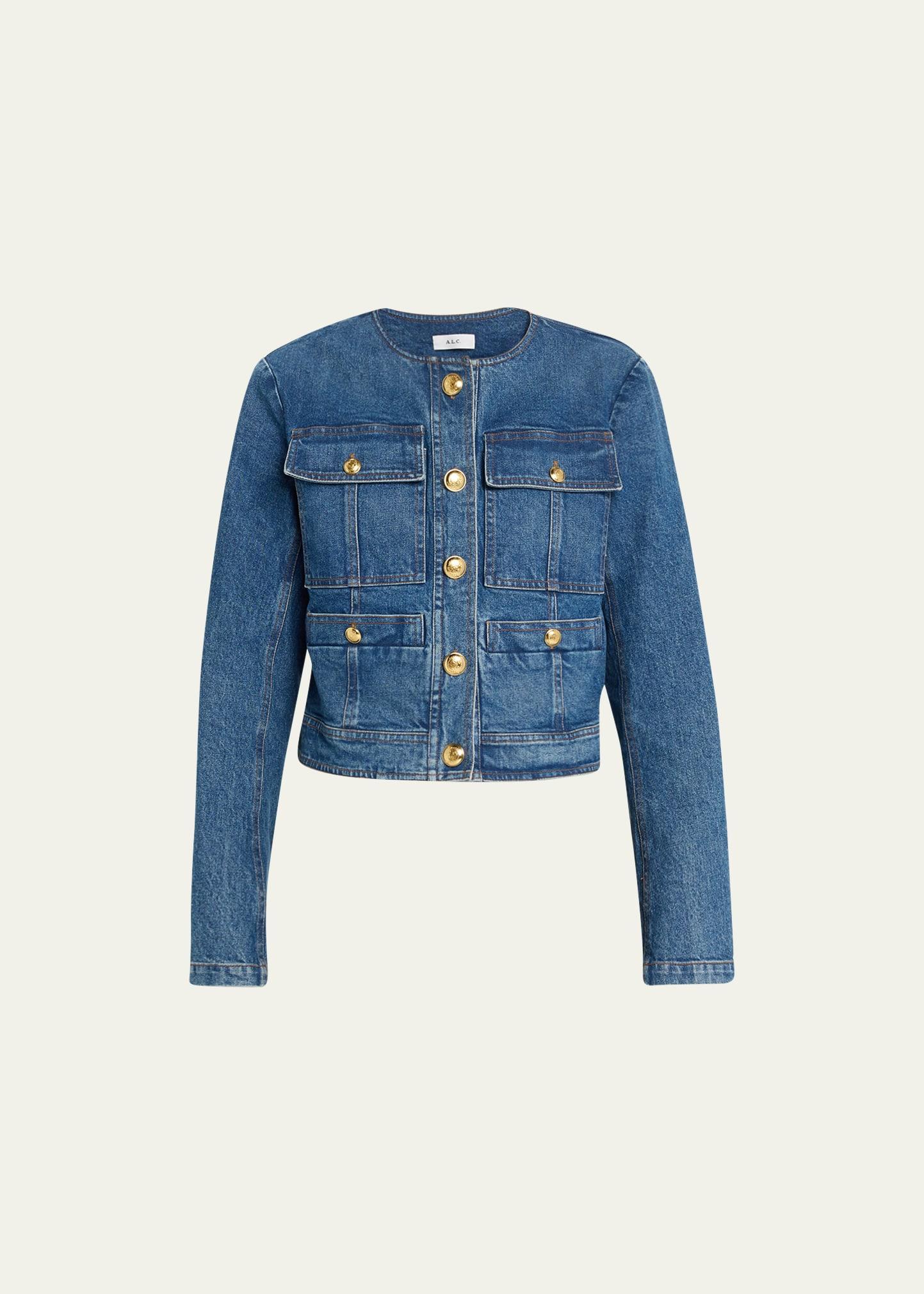 Womens Cleo Denim Jacket Product Image