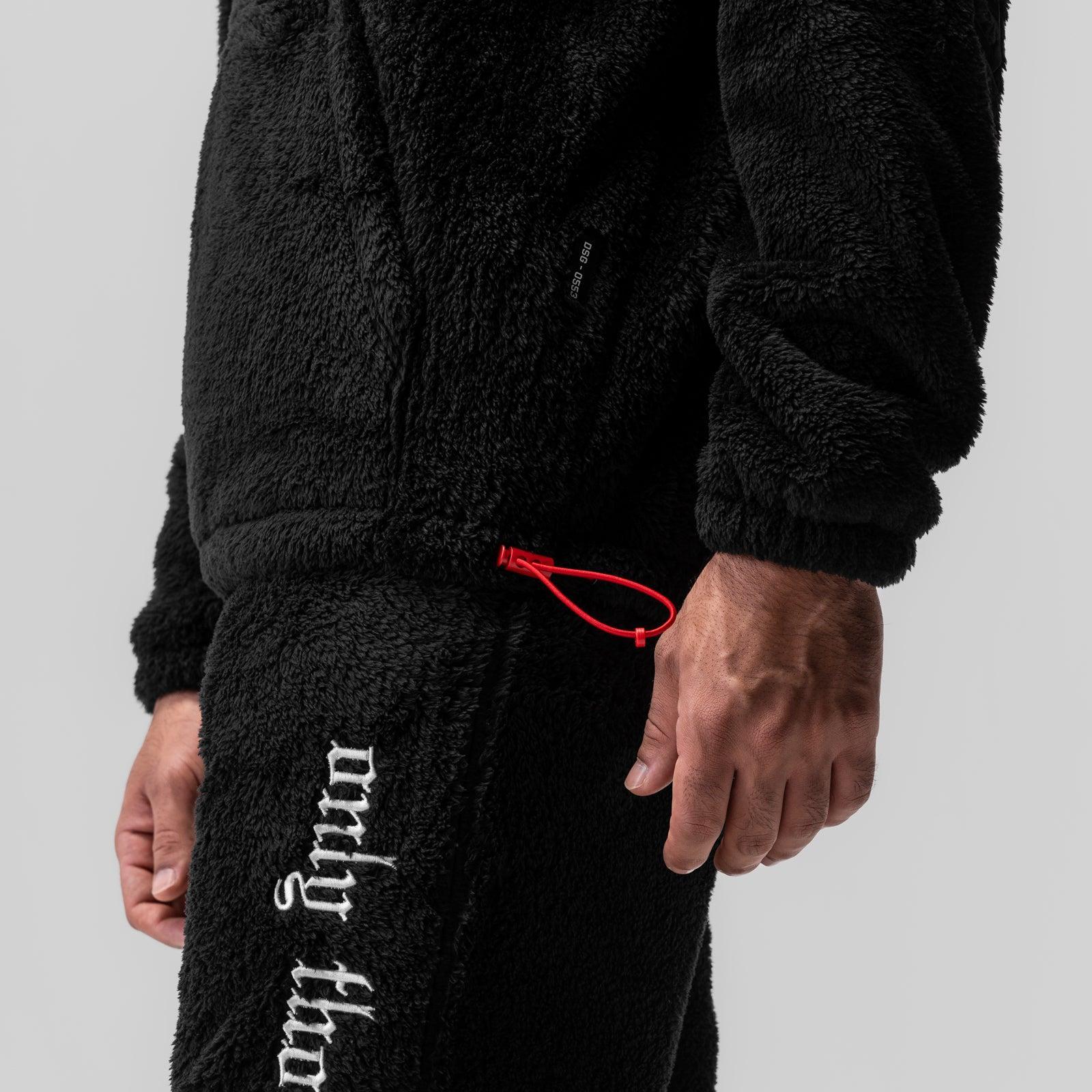 0553. Sherpa Recovery Hoodie - Black/White Product Image