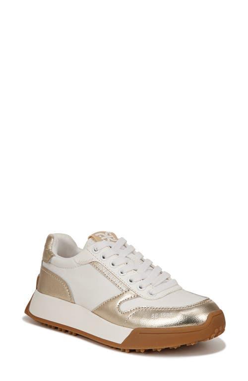 SAM EDELMAN Layla Womens Lace-up Suede Athletic And Training Shoes In Gold Product Image