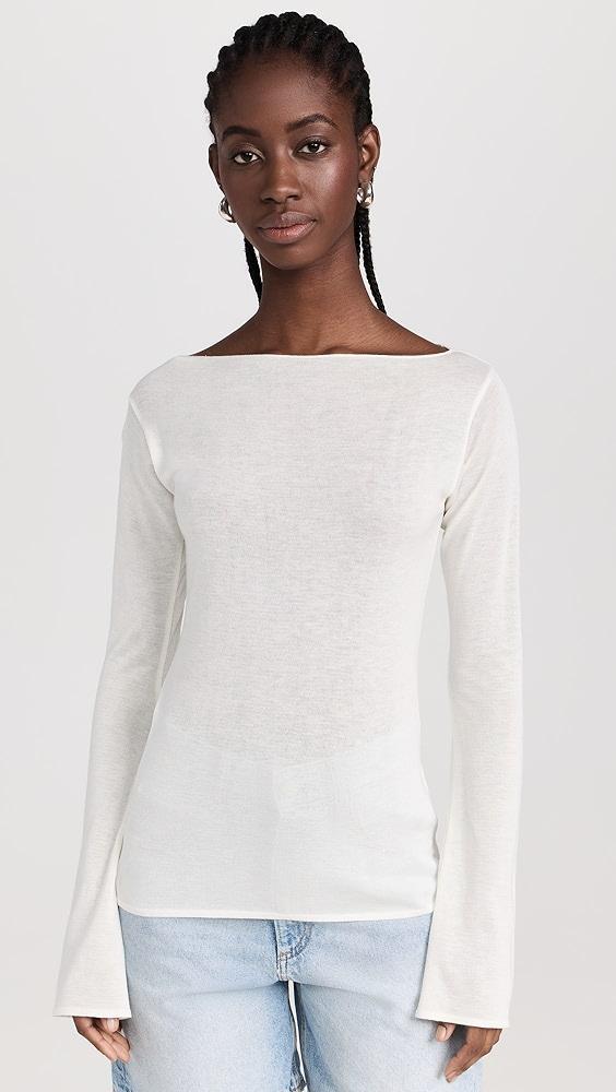 DL1961 Long Sleeve Boat Neck Top | Shopbop Product Image