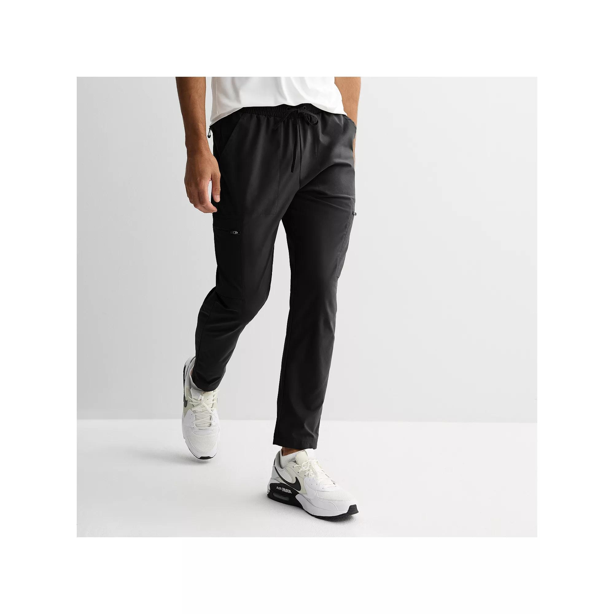 Men's Tek Gear® Midweight Woven Cargo Pants, Size: Large, Mineral Black Product Image