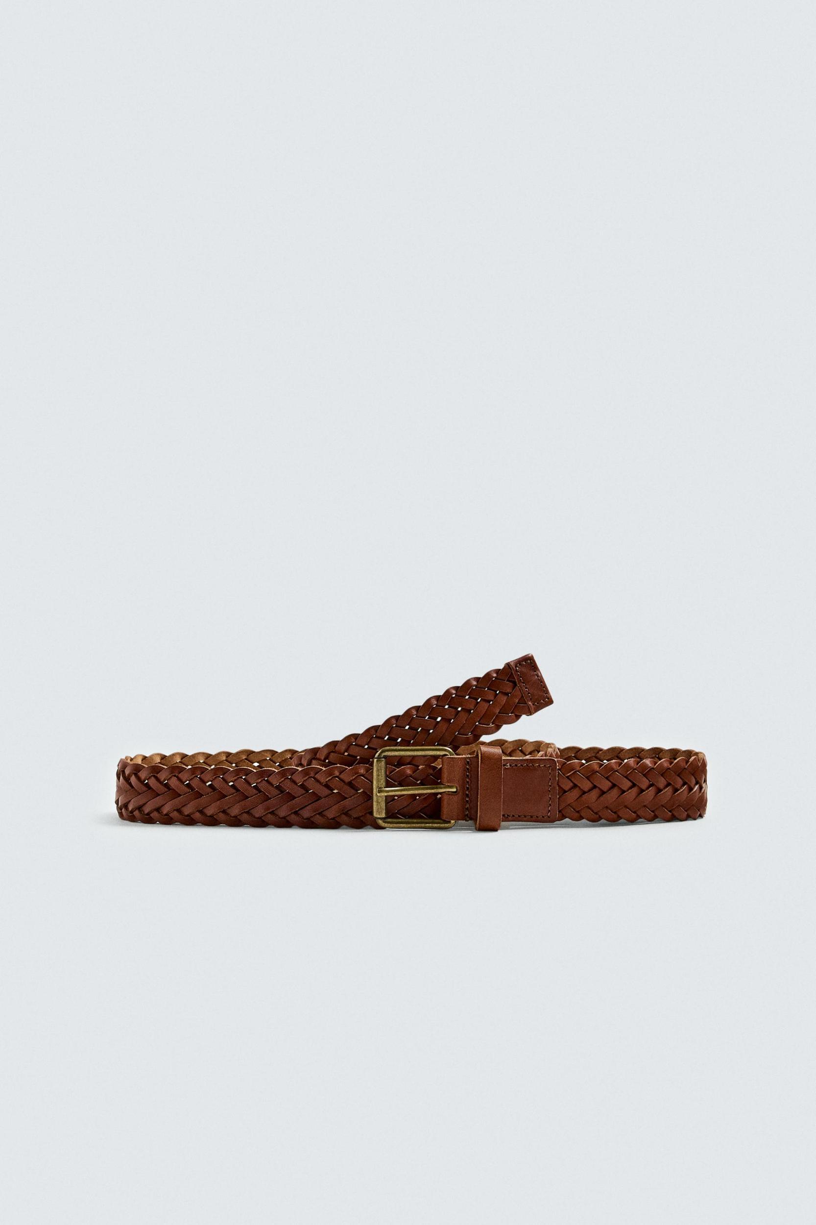 BRAIDED LEATHER BELT Product Image