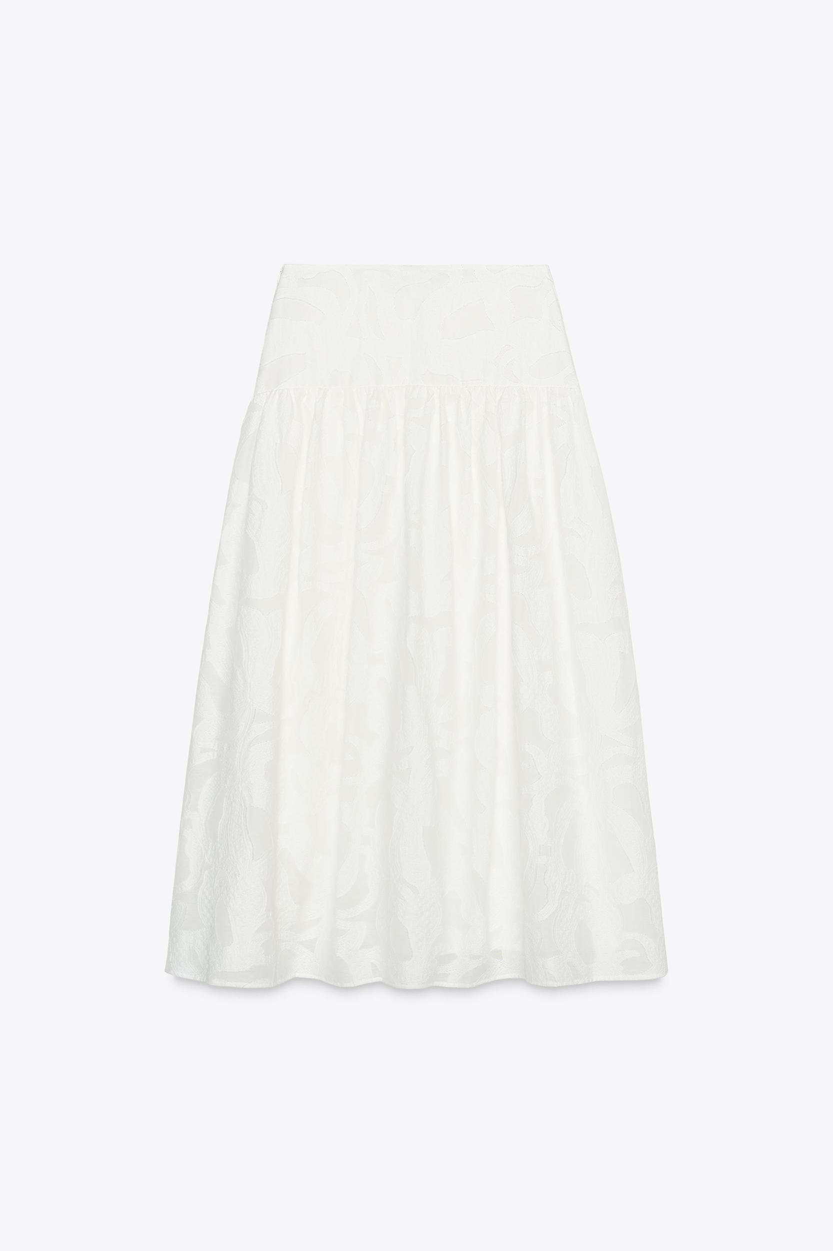 TEXTURED MIDI SKIRT Product Image